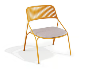 JOS - Steel easy chair with integrated cushion _ BABEL D